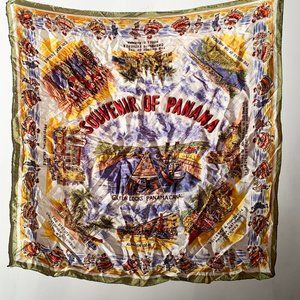 Souvenir of Panama silk scarf